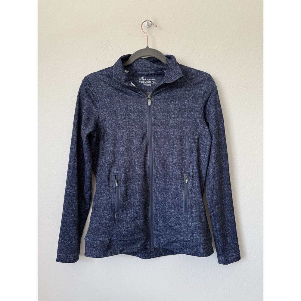 Peter Millar Women's Small Full Zip Blue UPF 50+ Performance‎ Golf Jacket